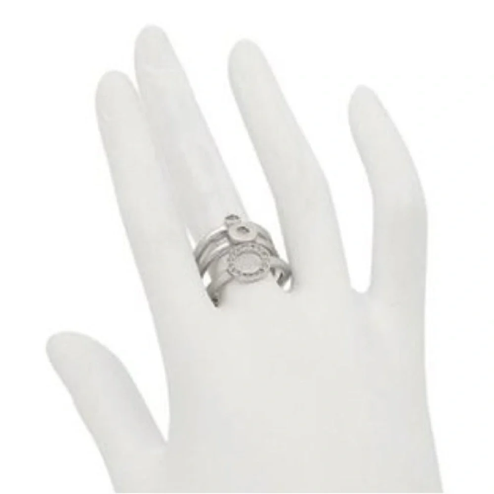 NWOT COACH OPEN CIRCLE HALO RING SET - Picture 5 of 14